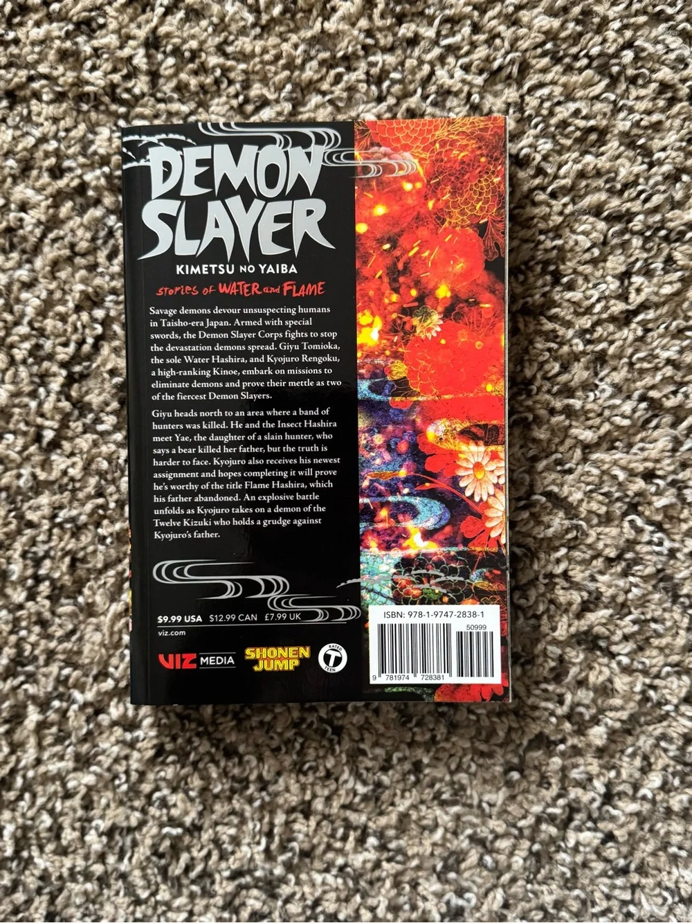 Demon Slayer: Stories of Water and Flame - Black Cover